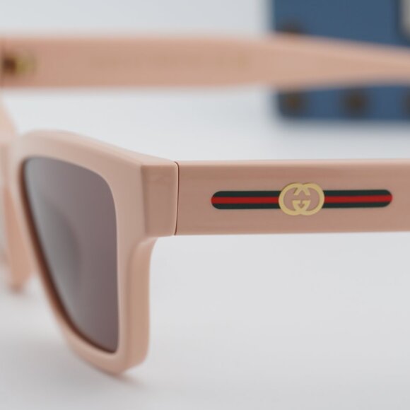 Gucci GG1982S 004 Cat Eye Sunglasses - Shiny Vintage Pink\\Solid Violet Brown main image 10